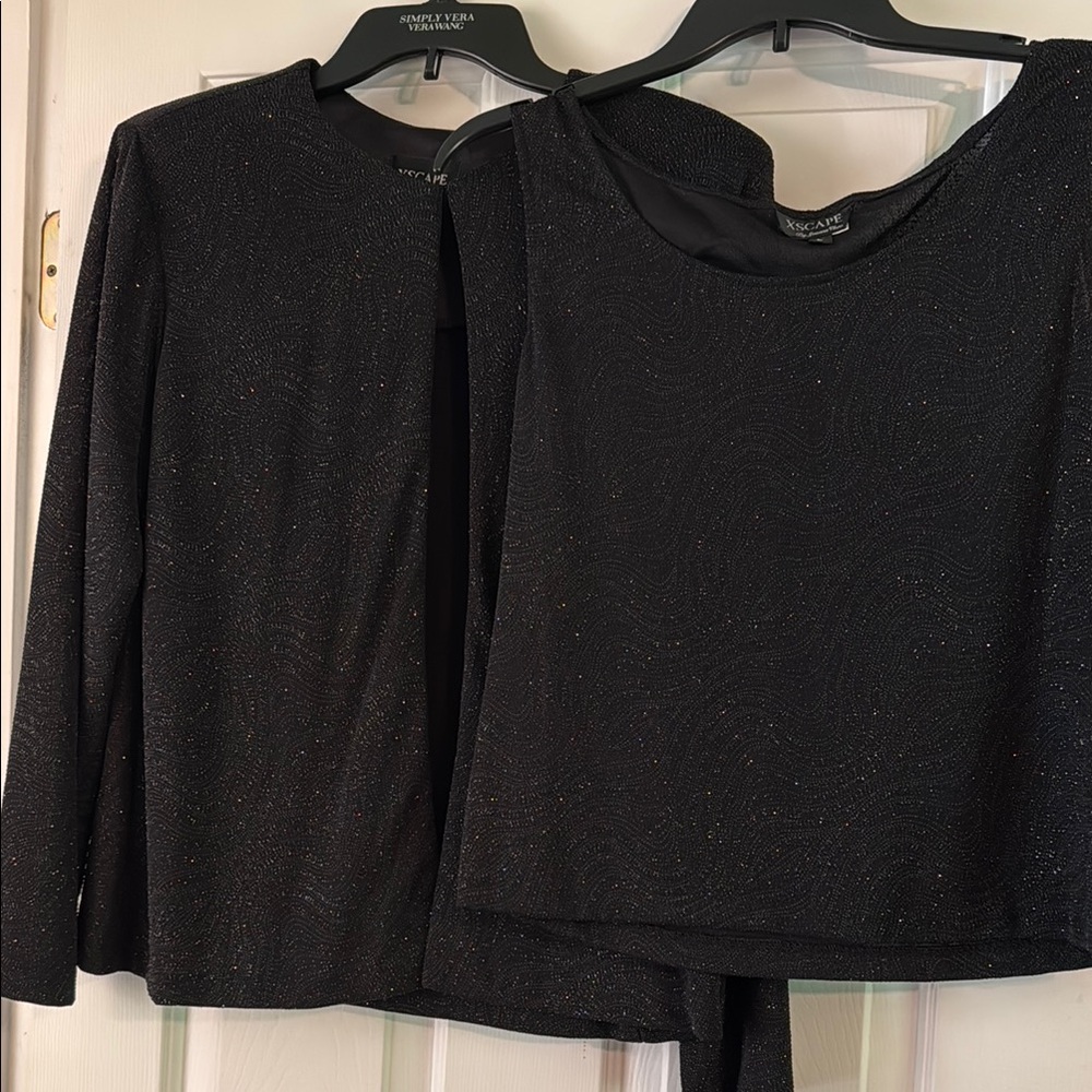 Black Sparkly Two-Piece Set